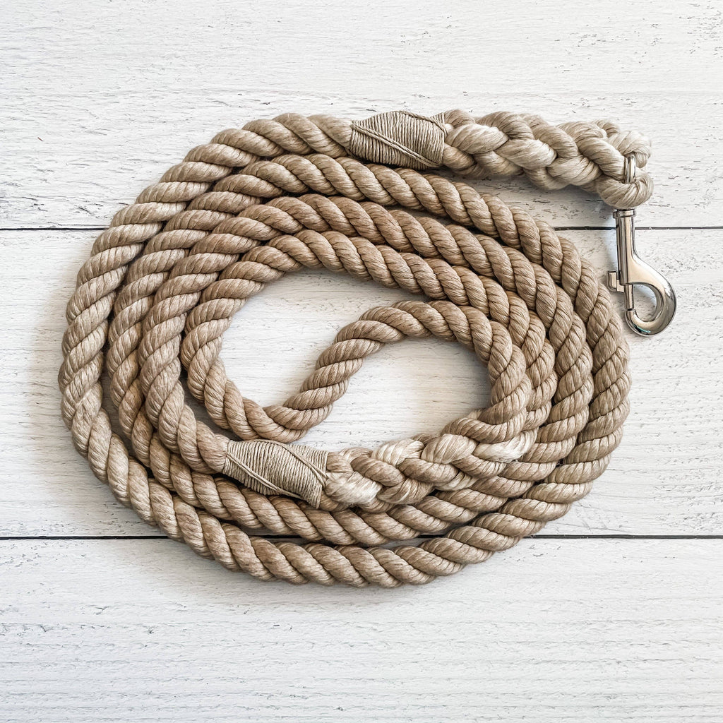 Taupe Ombre Dog Leash – 5 Feet, 1/4 Inch – alternate view 2