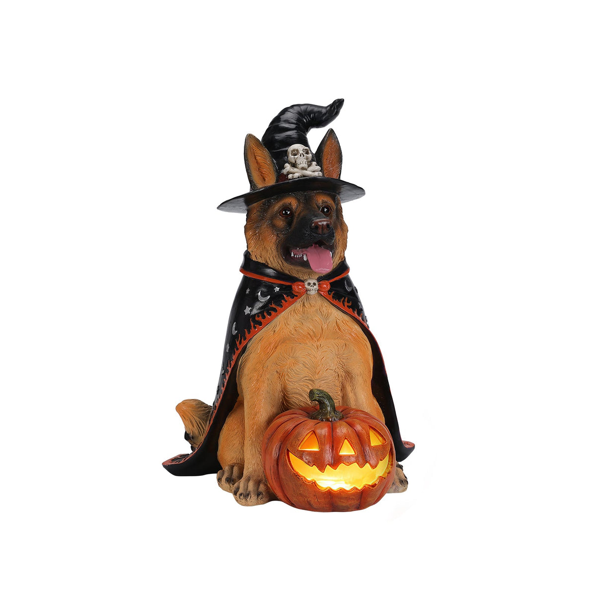 Halloween German Shepherd Dog Statue – alternate view 7