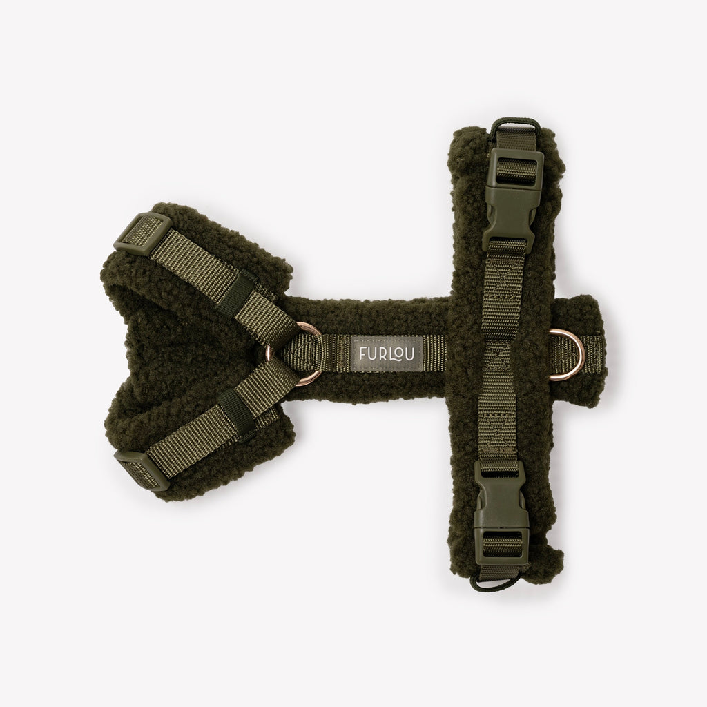 Moss Green Sherpa Dog Harness, alternate view