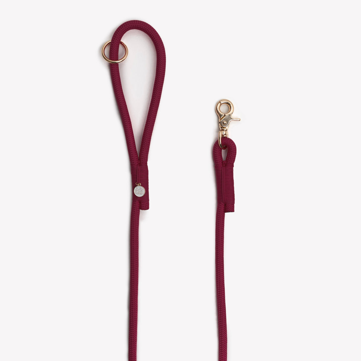 Bordeaux Braided Rope Leash, alternate view