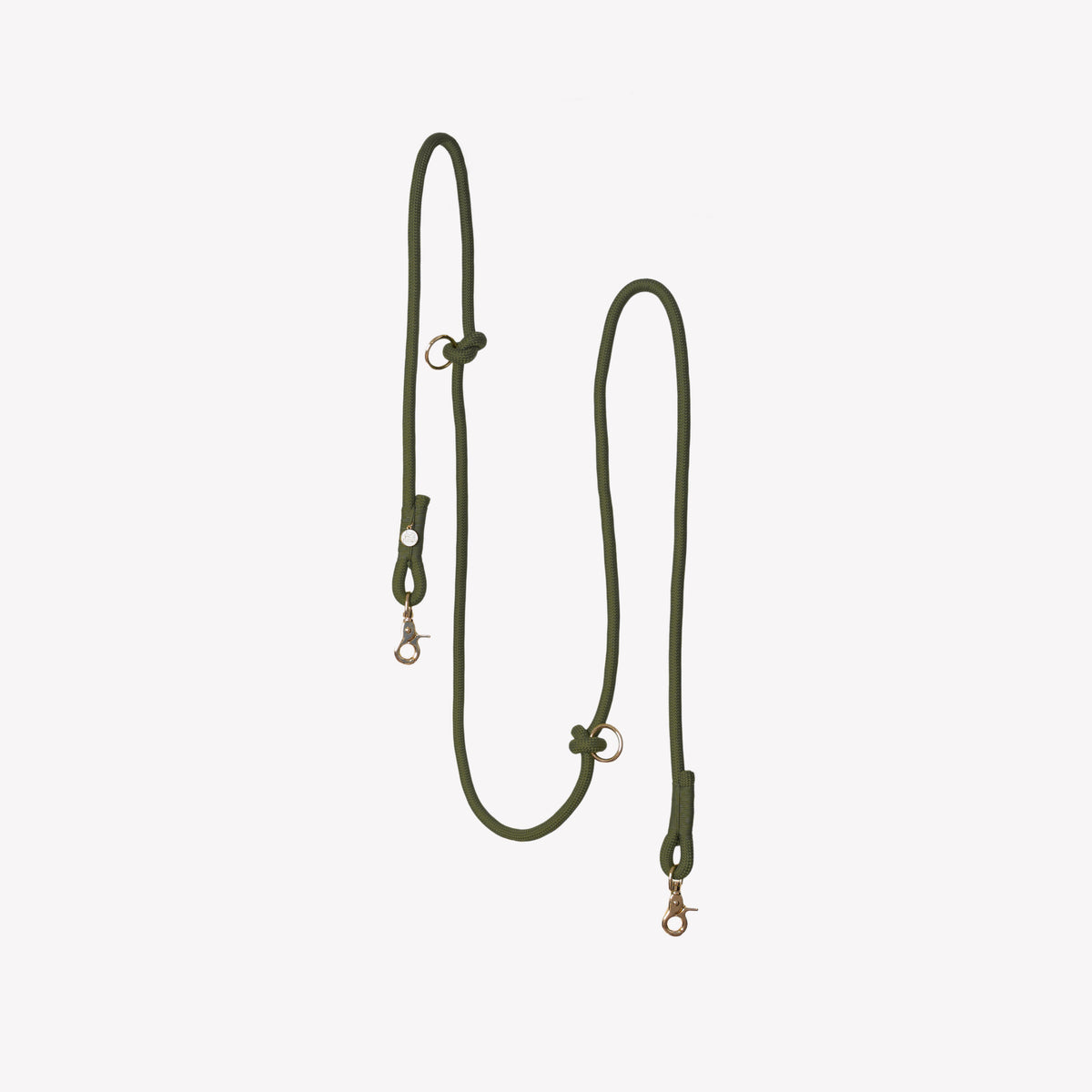 Moss Green Hands Free Braided Leash
