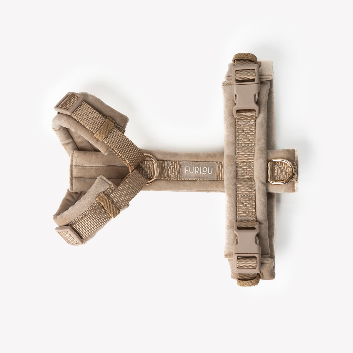 Sand Velvet Dog Harness, alternate view