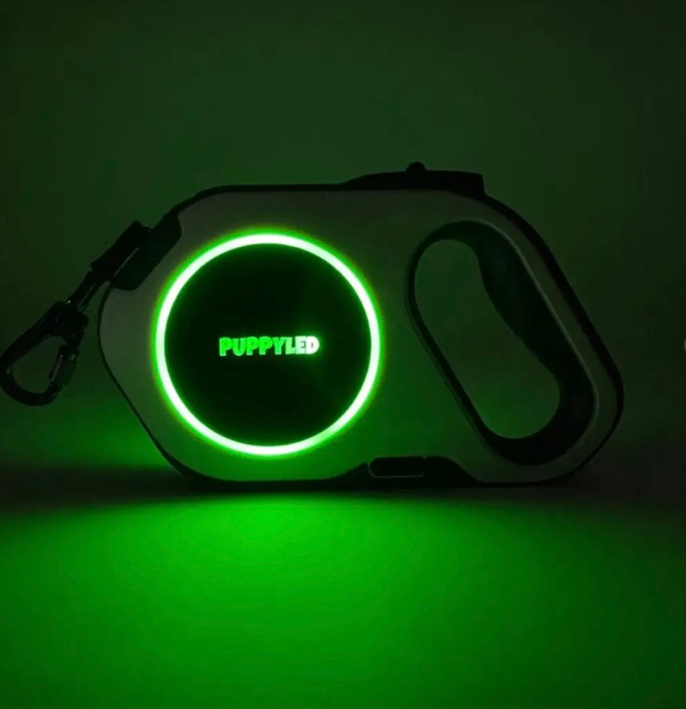 LED Retractable Dog Leash with Flashlight – alternate view 8