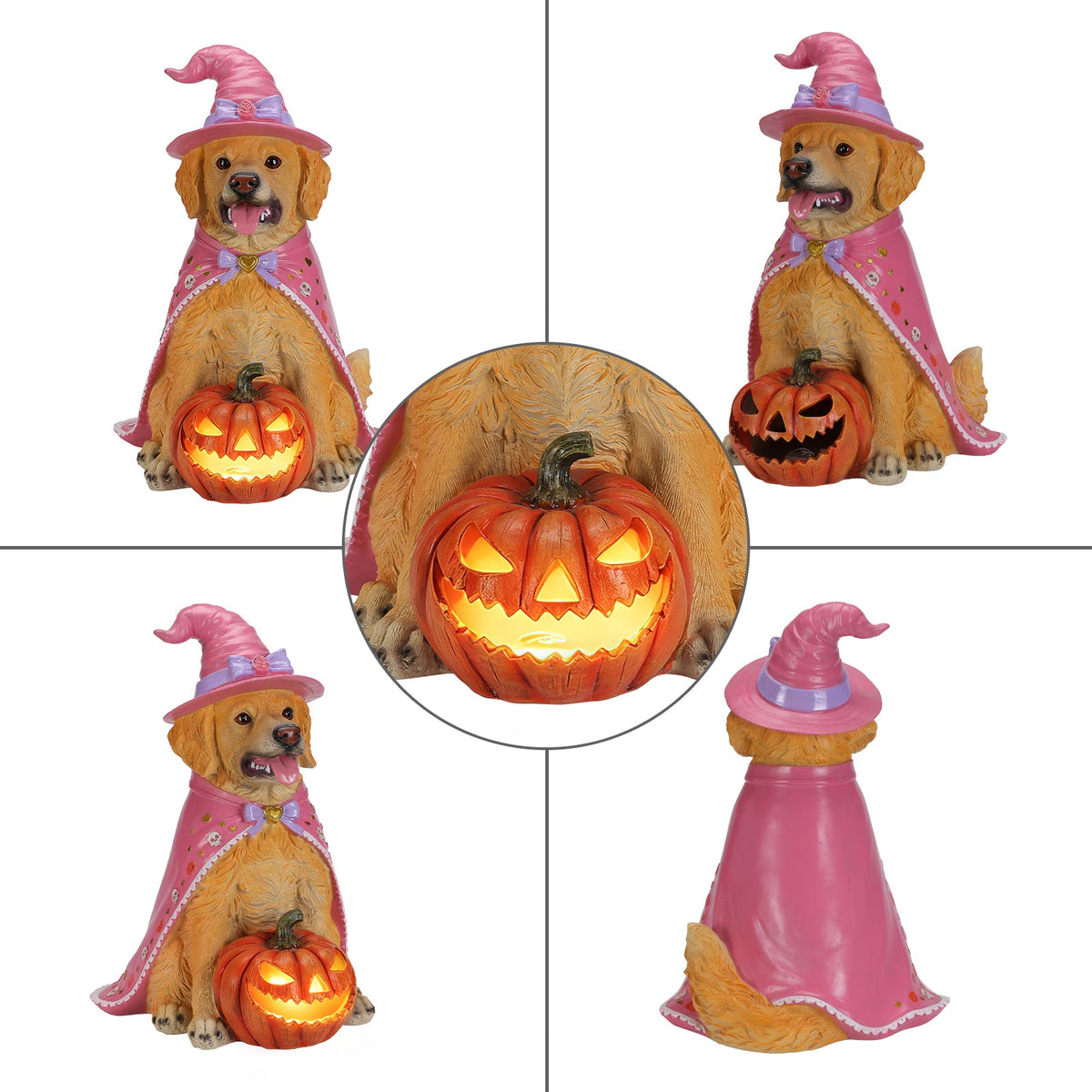 Halloween Golden Retriever Dog Statue – alternate view 9