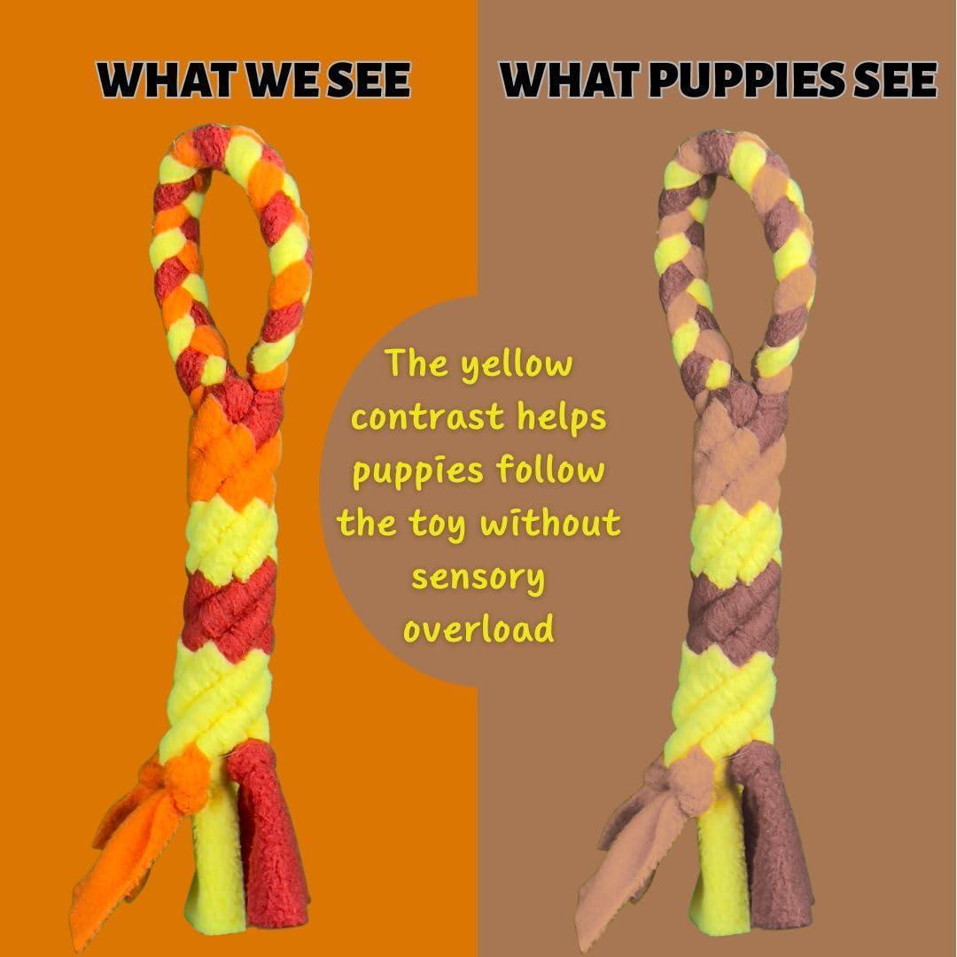 Interactive Fleece Tug Toy for Dogs Orange – photo 6 of 9