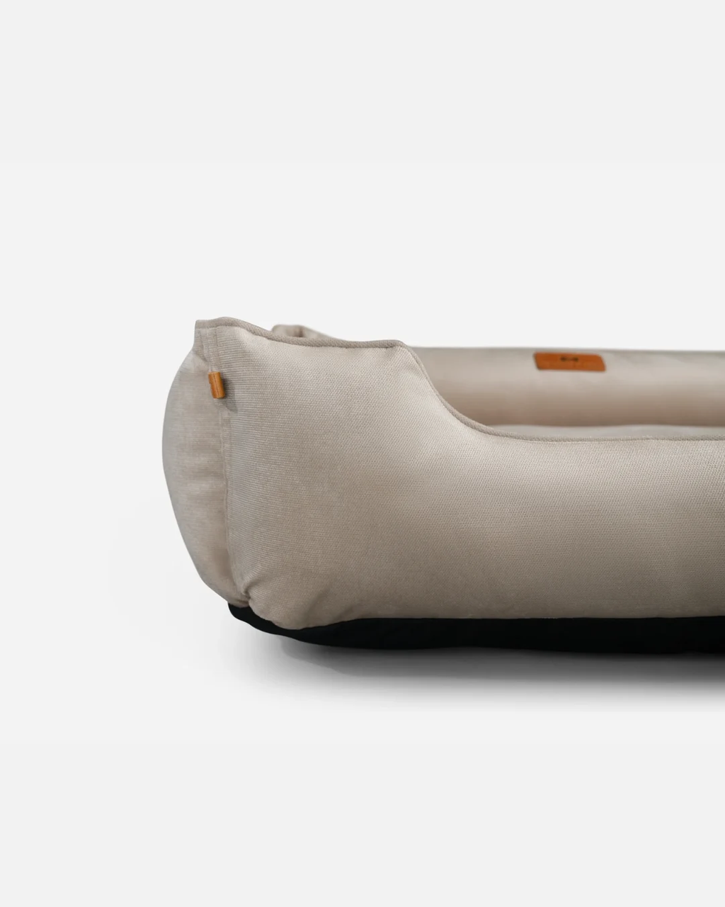 Premium velvet dog bed with washable removable cover