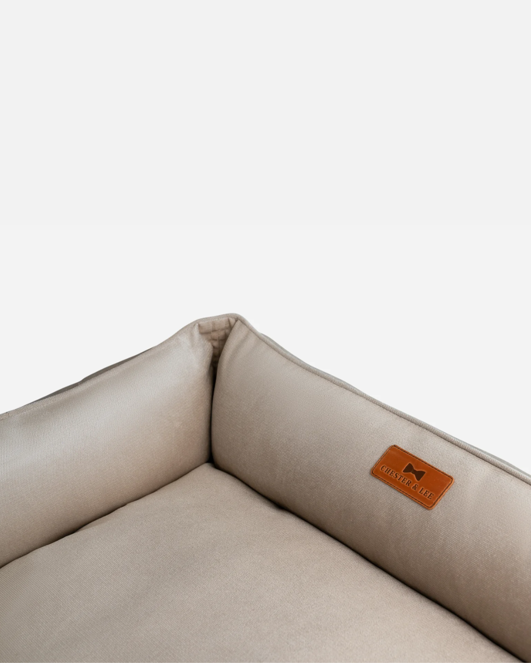 Premium velvet dog bed with washable removable cover