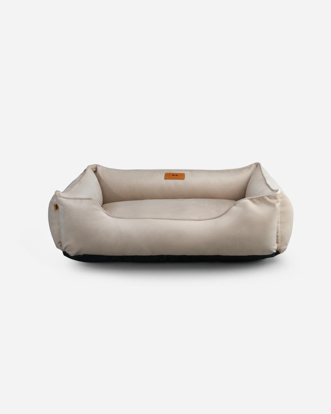 Premium velvet dog bed with washable removable cover