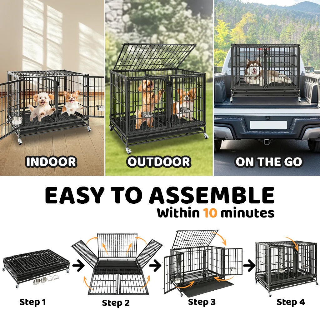 42 Inch Stackable Dog Crate – alternate view 12