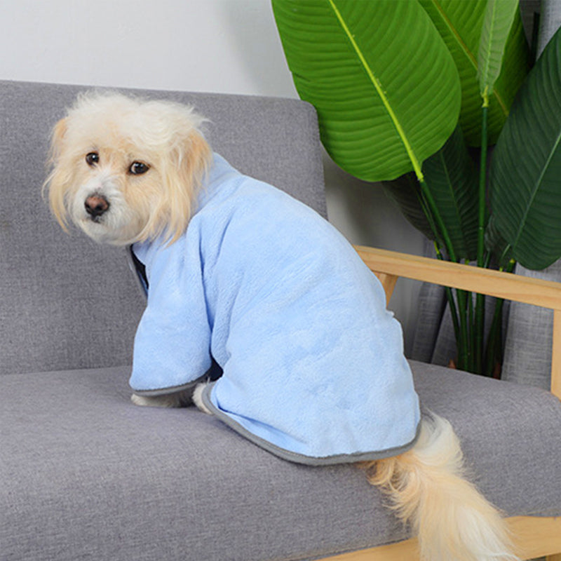 Dog Bathrobe Absorbent Drying Towel Wrap Pet Zen – photo 6 of 13