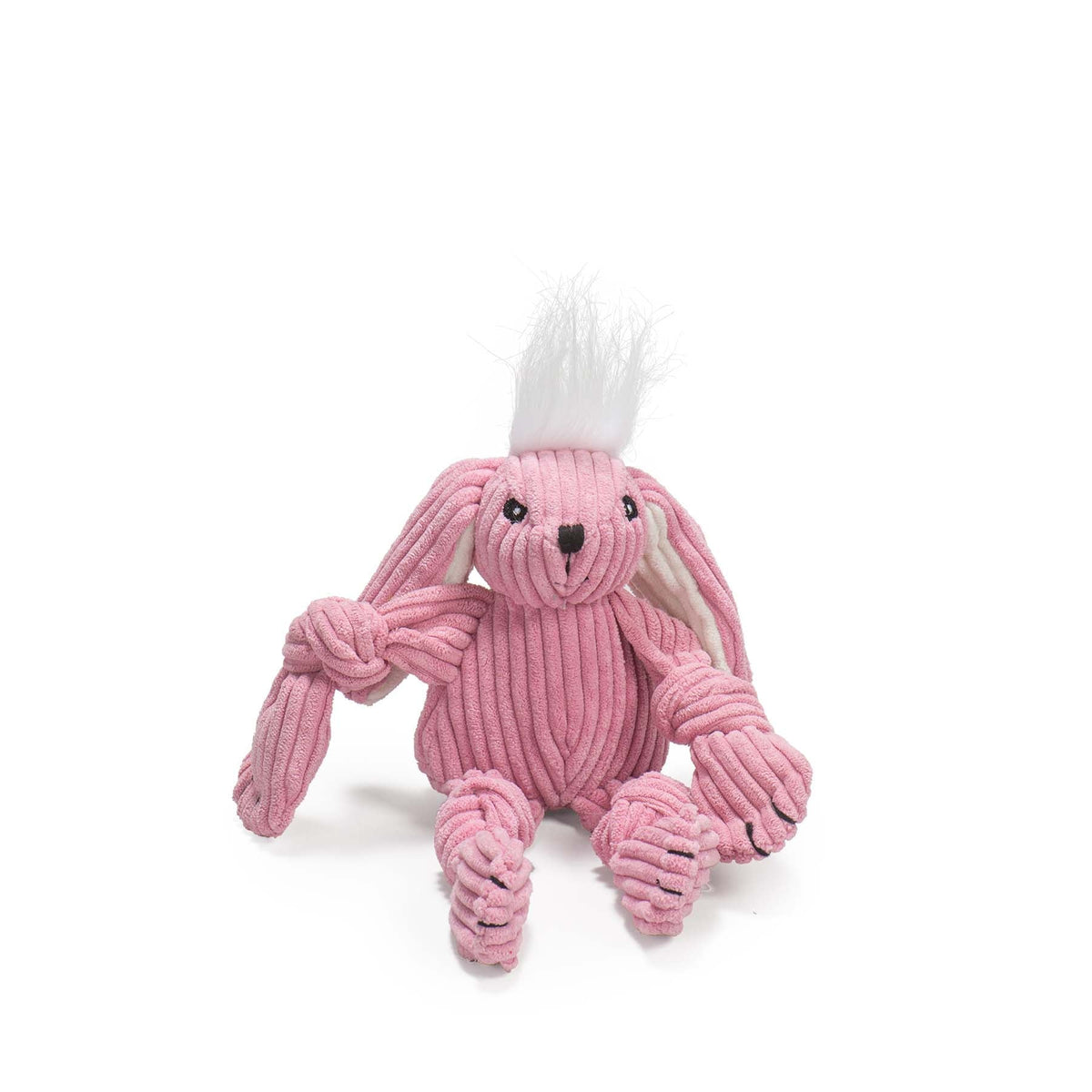 Bitsy Bunny Knottie Plush Dog Toy, side view