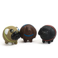 Assorted Ruff-Tex HuggleMutt Latex Balls Dog Toys 3 Pack Small