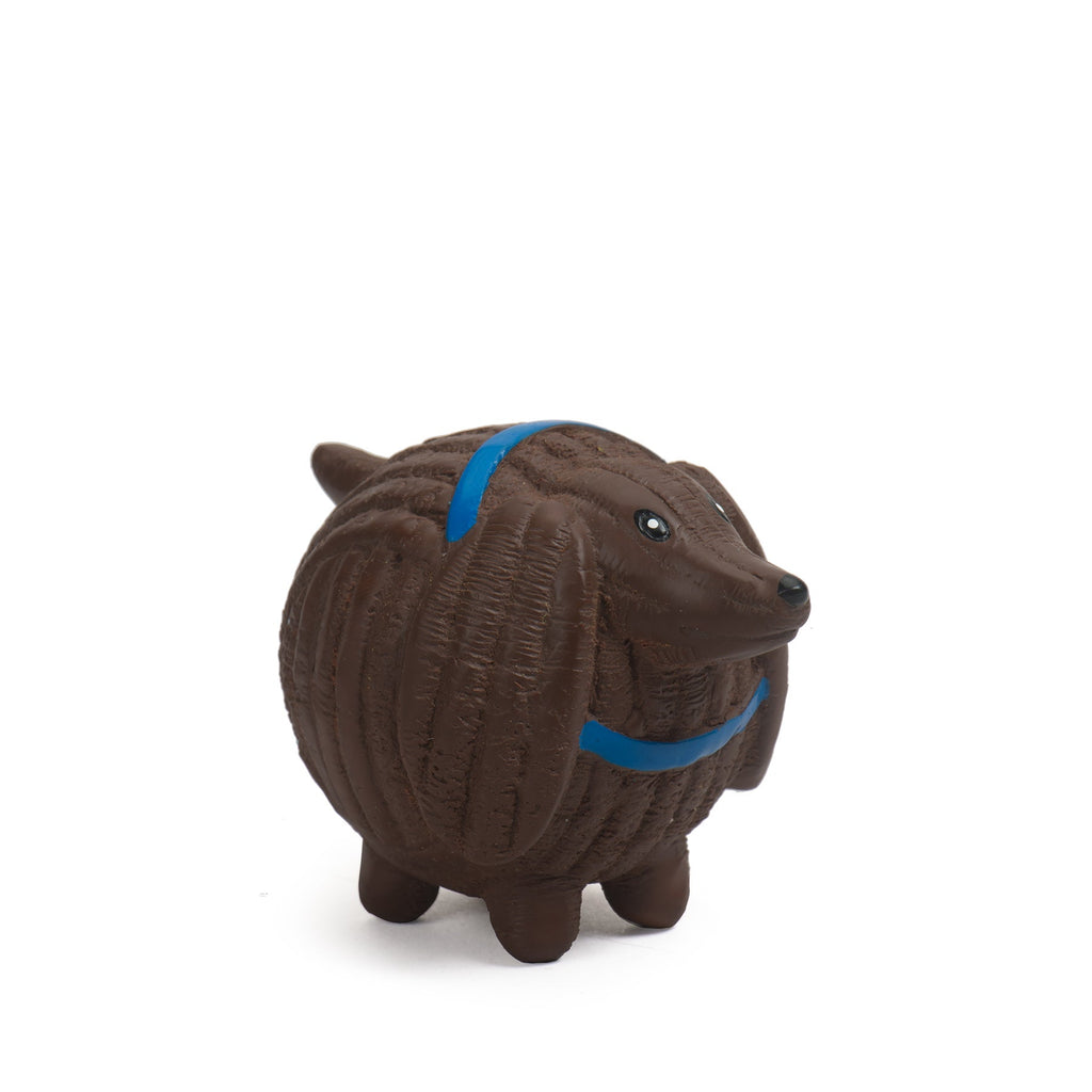 Assorted Ruff-Tex HuggleMutt Latex Balls Dog Toys 3 Pack Small, side view
