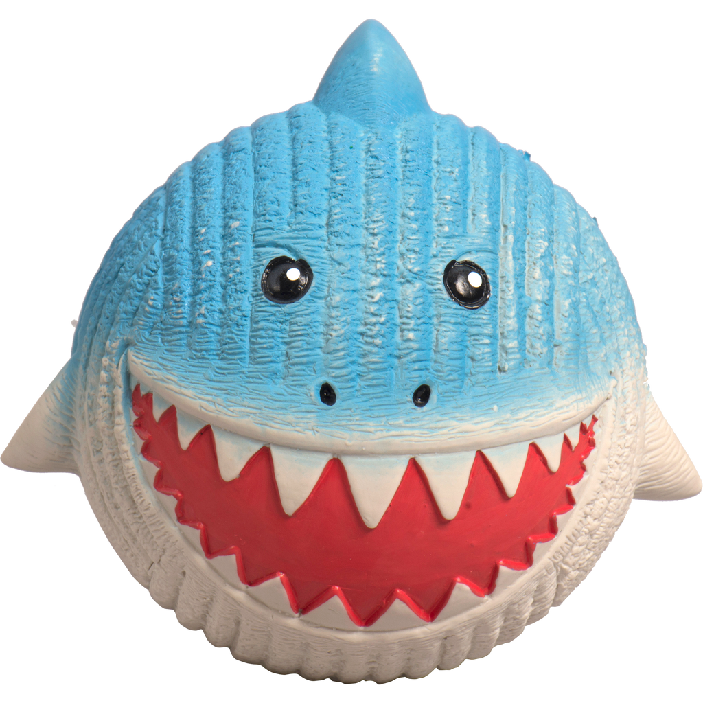 Finn the Shark Ruff-Tex Latex Ball Dog Toy Large
