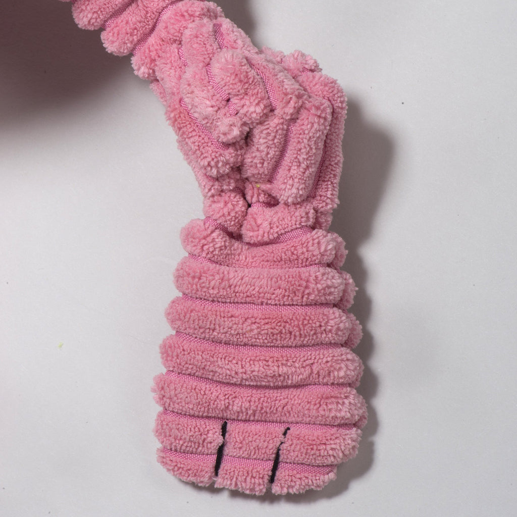 Bitsy Bunny Knottie Plush Dog Toy, close-up