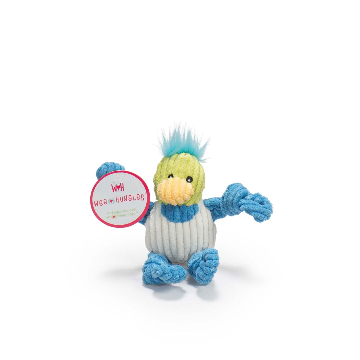 Wee Huggles Assorted Plush Dog Toys 6 Pack, side view