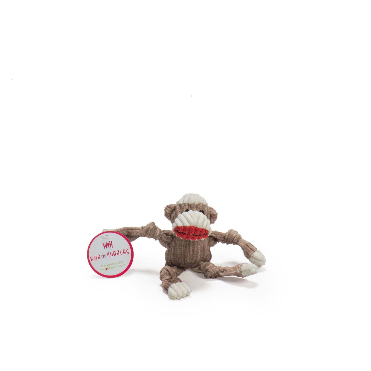 Wee Huggles Assorted Plush Dog Toys 6 Pack, back view