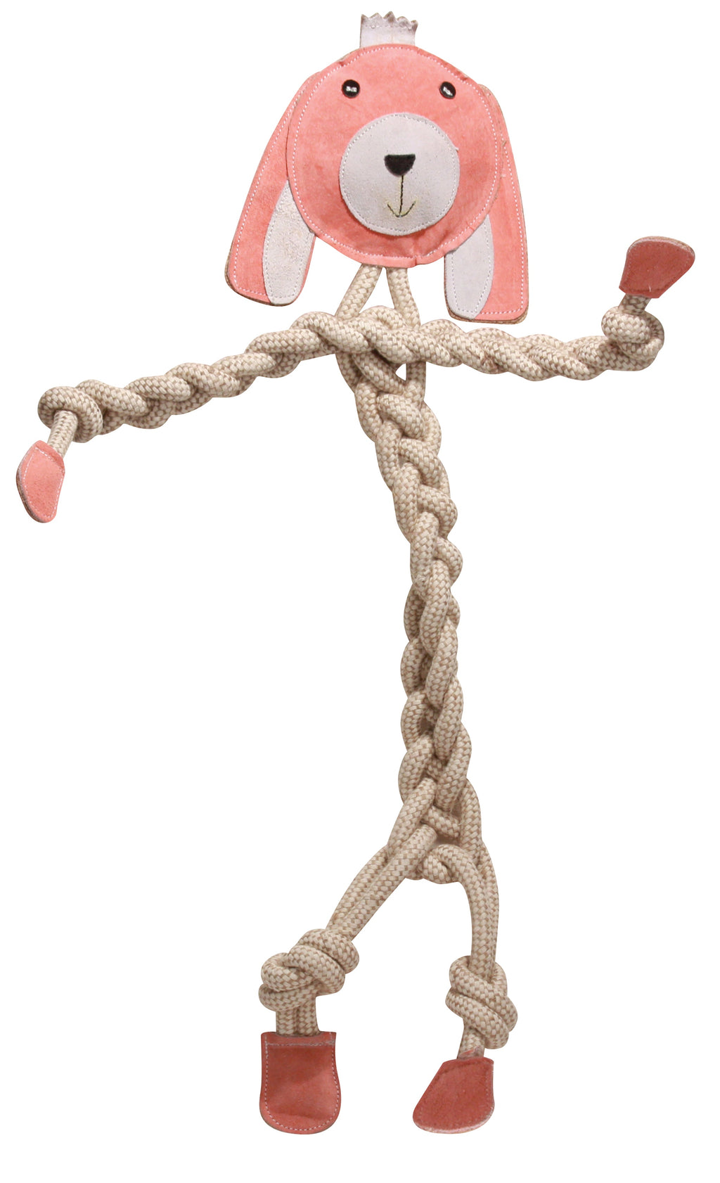 Natural Rope Knottie Dog Toys 3 Pack XL 16mm rope diameter, detail view
