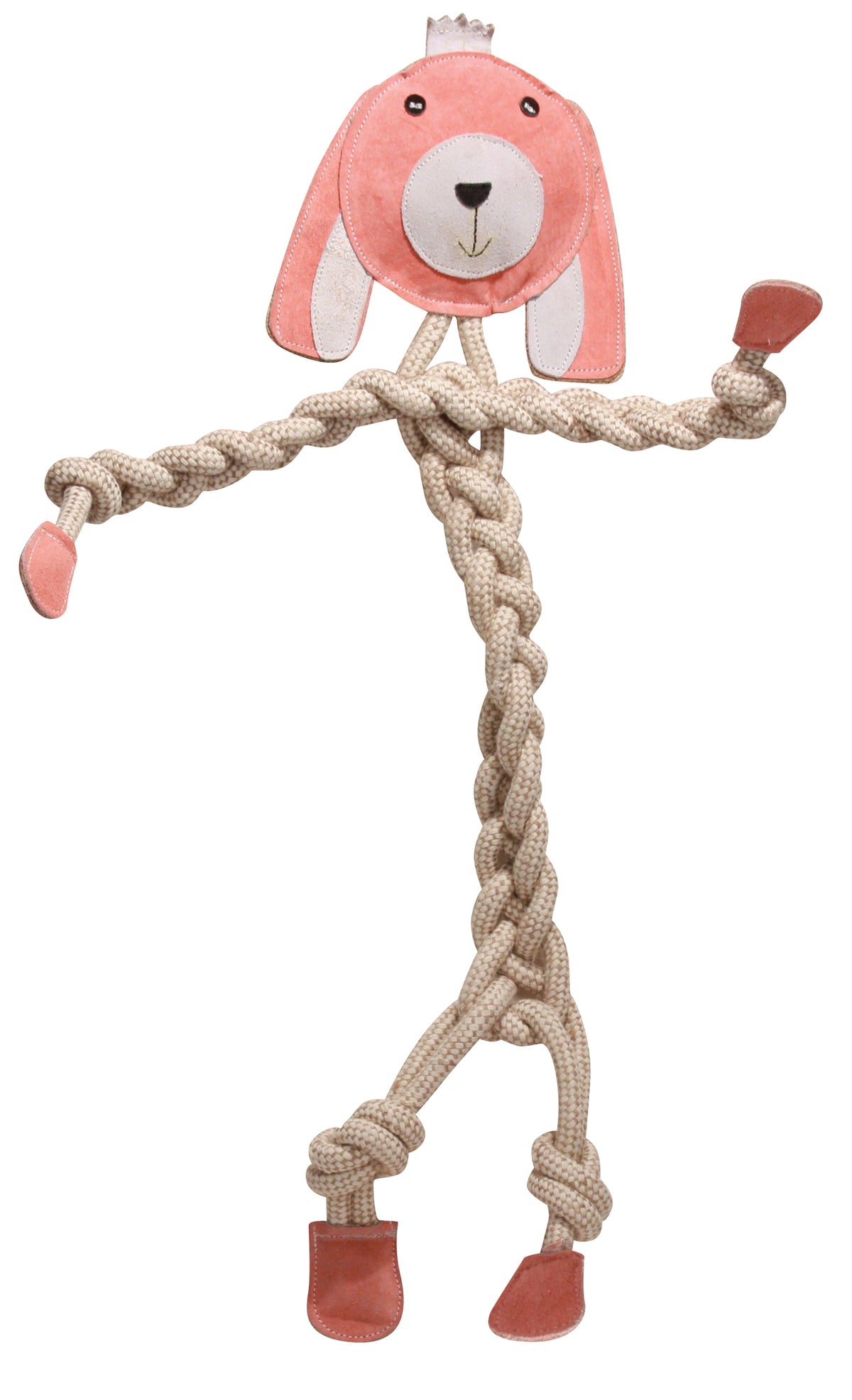 Natural Rope Knottie Dog Toys 3 Pack XL 16mm rope diameter, detail view