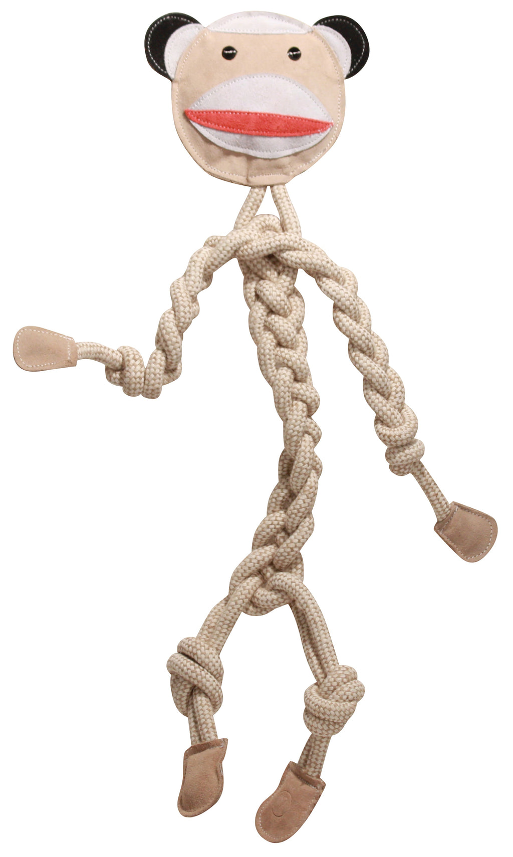 Natural Rope Knottie Dog Toys 3 Pack XL 16mm rope diameter, side view