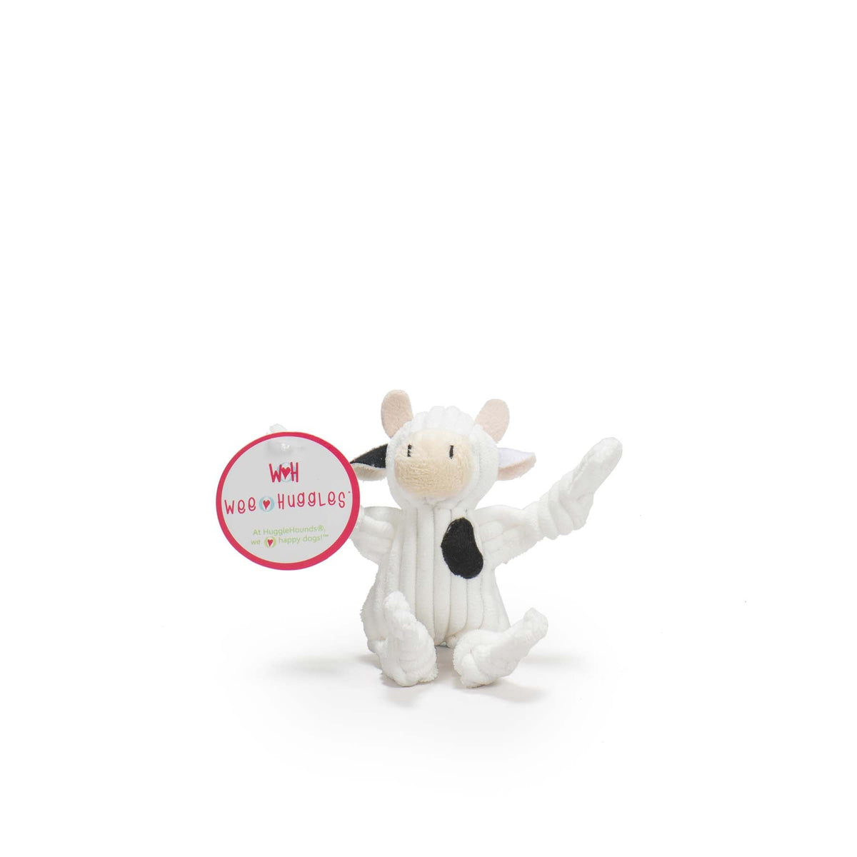 Wee Huggles Assorted Plush Dog Toys 6 Pack, close-up