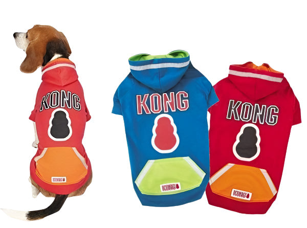 KONG Reflective Pullover Dog Hoodie Blue – photo 2 of 2