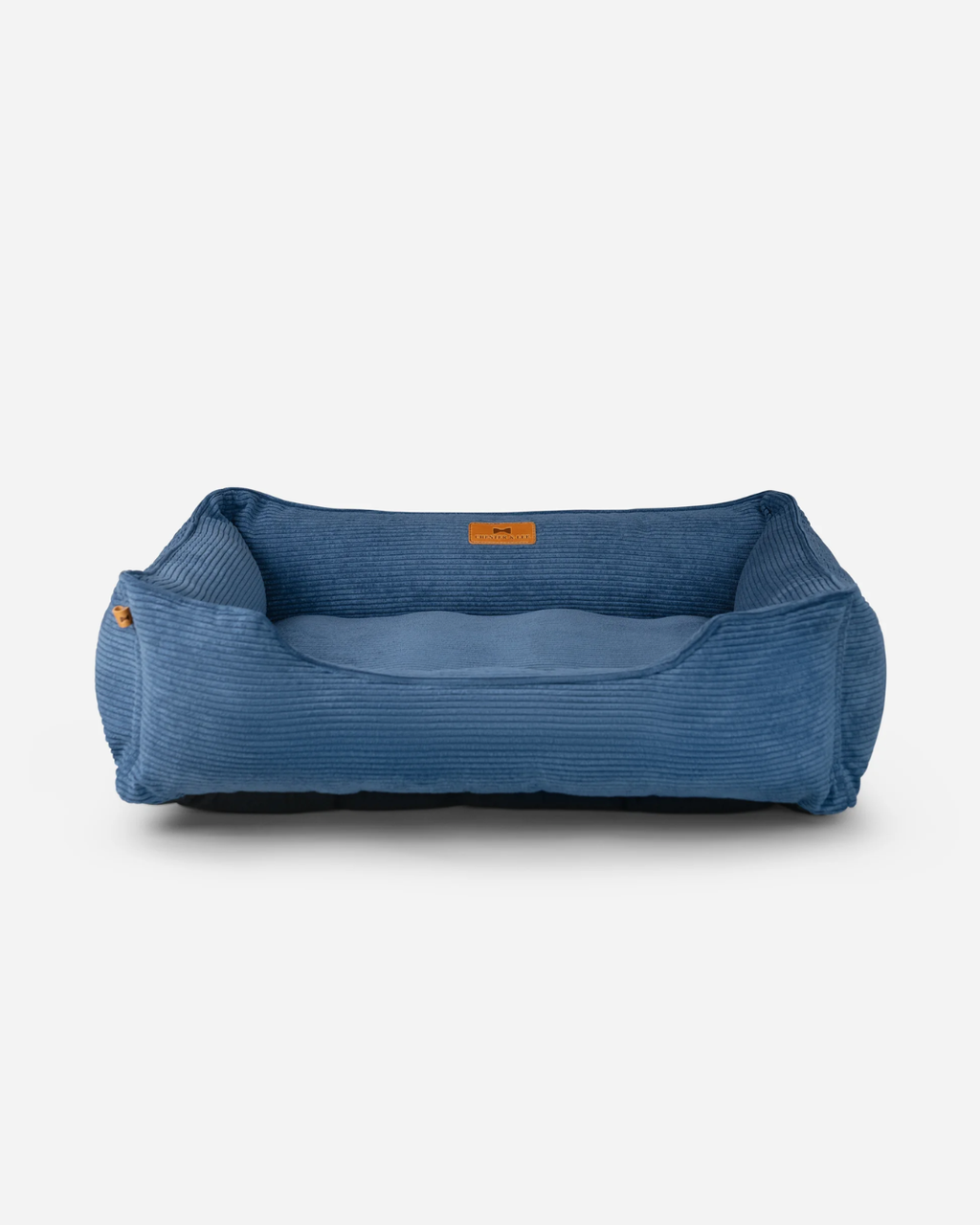 Chester and Lee fancy corduroy sleeper dog bed in calm blue