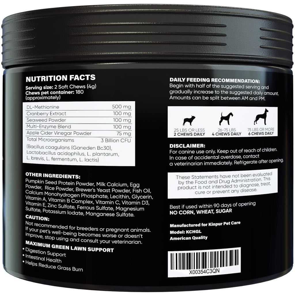 Green Lawn Chews for Dogs Urine Neutralizer Cranberry ACV – photo 7 of 7
