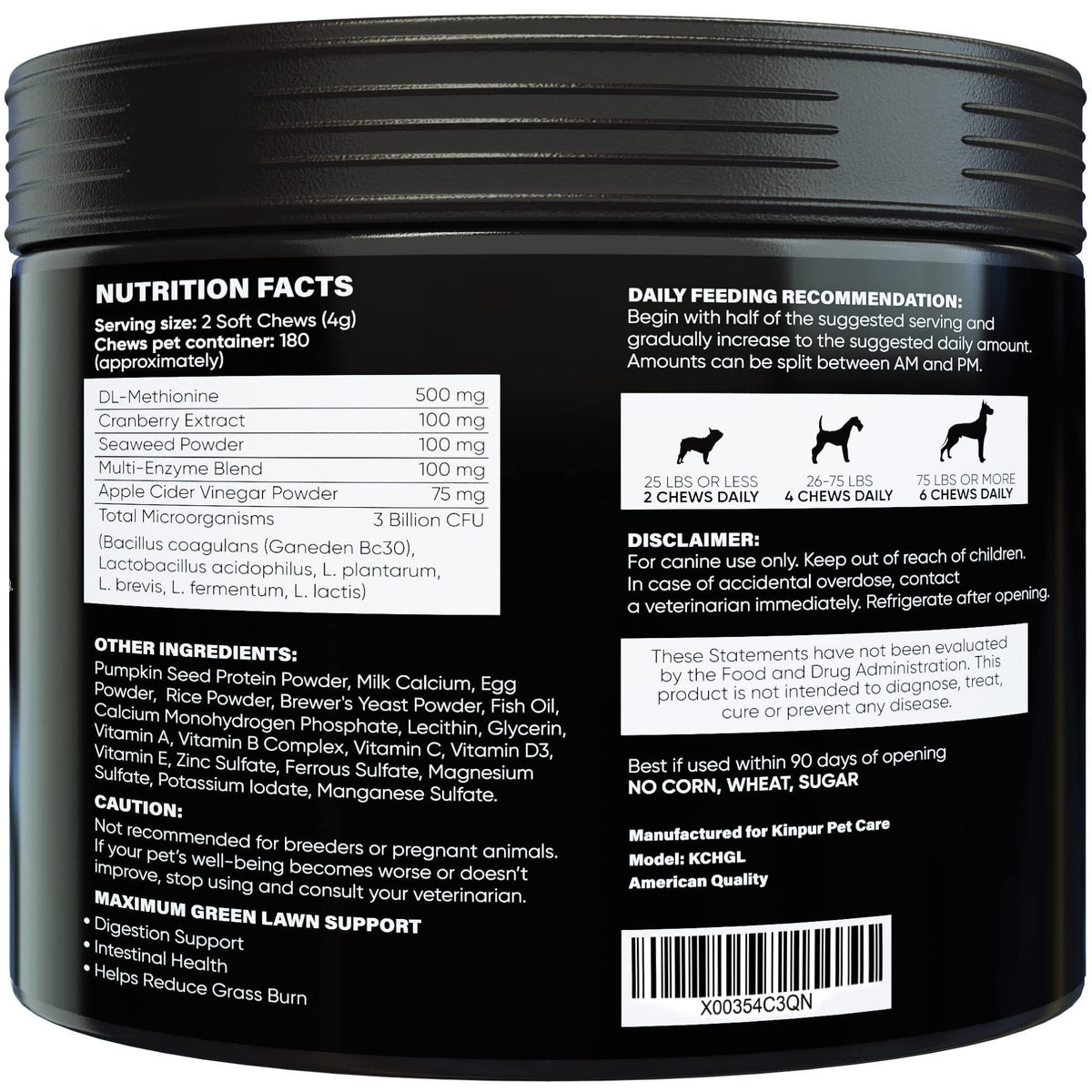 Green Lawn Chews for Dogs Urine Neutralizer Cranberry ACV – photo 7 of 7