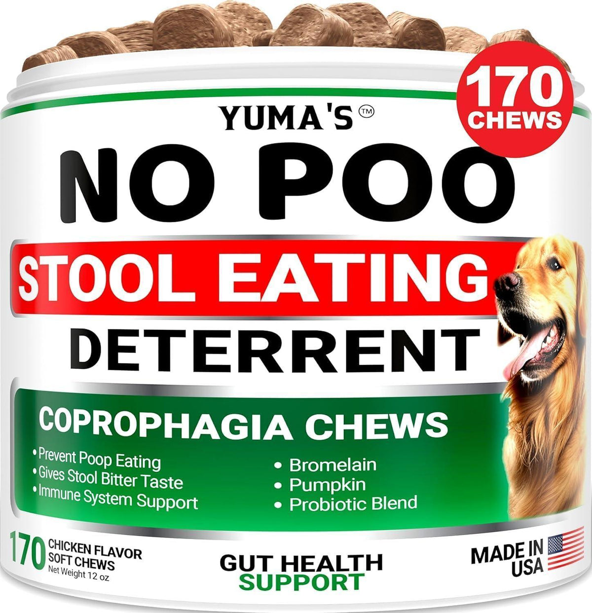 No Poo Chews for Dogs 170 Count Coprophagia Deterrent – photo 1 of 6