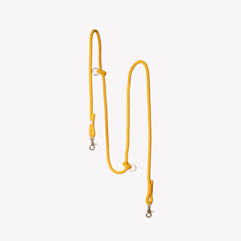 Yellow Hands Free Braided Leash