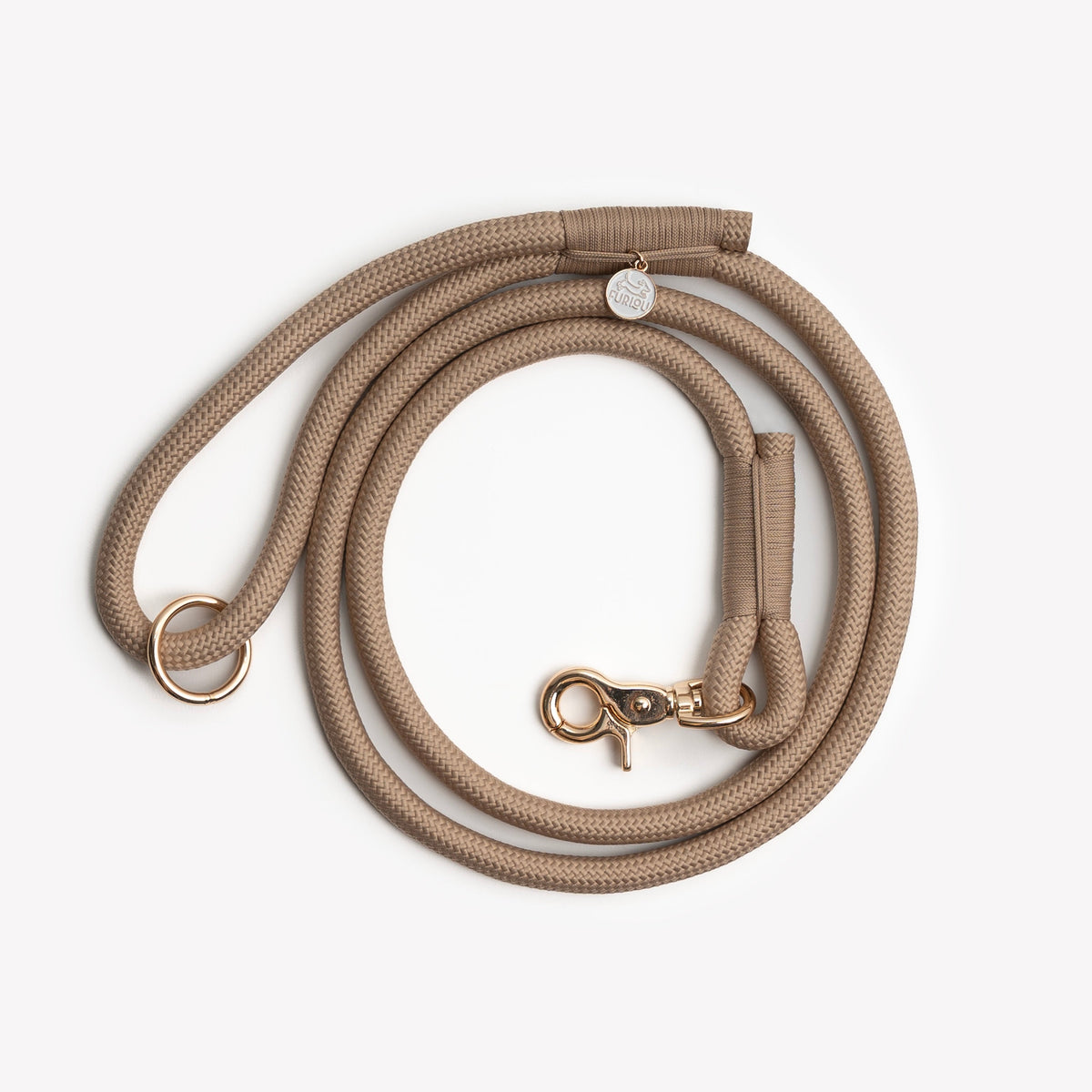 Sand Braided Rope Leash