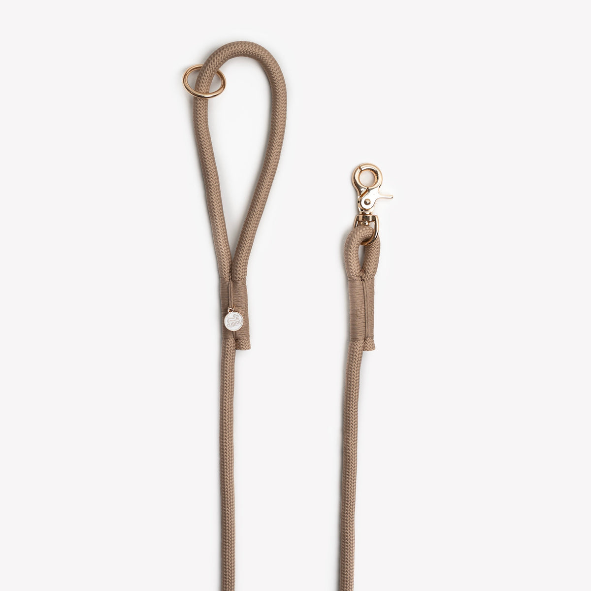 Sand Braided Rope Leash, alternate view