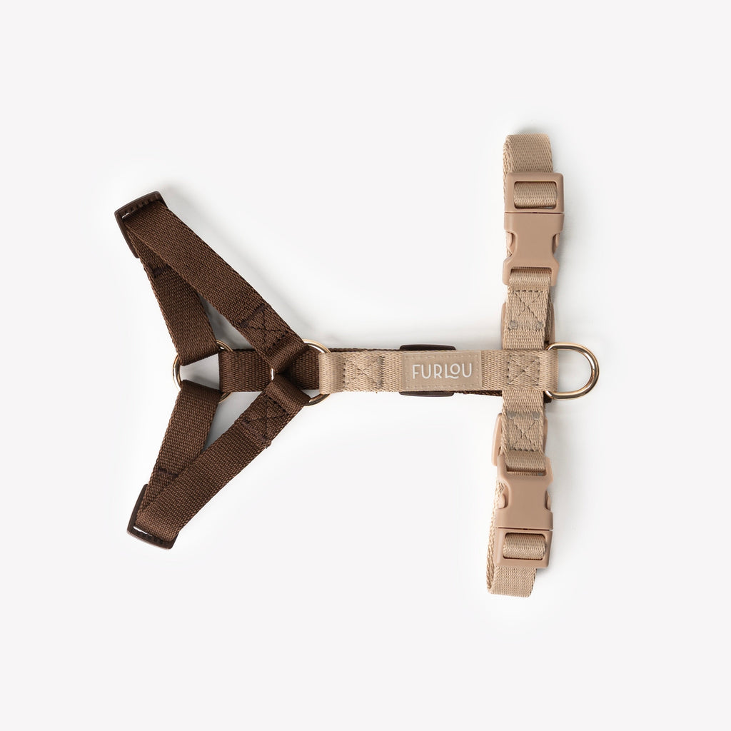 Brown and Tan Dog Harness, alternate view