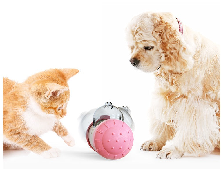 Interactive Dog Treat Dispensing Toy with Wheel – alternate view 4