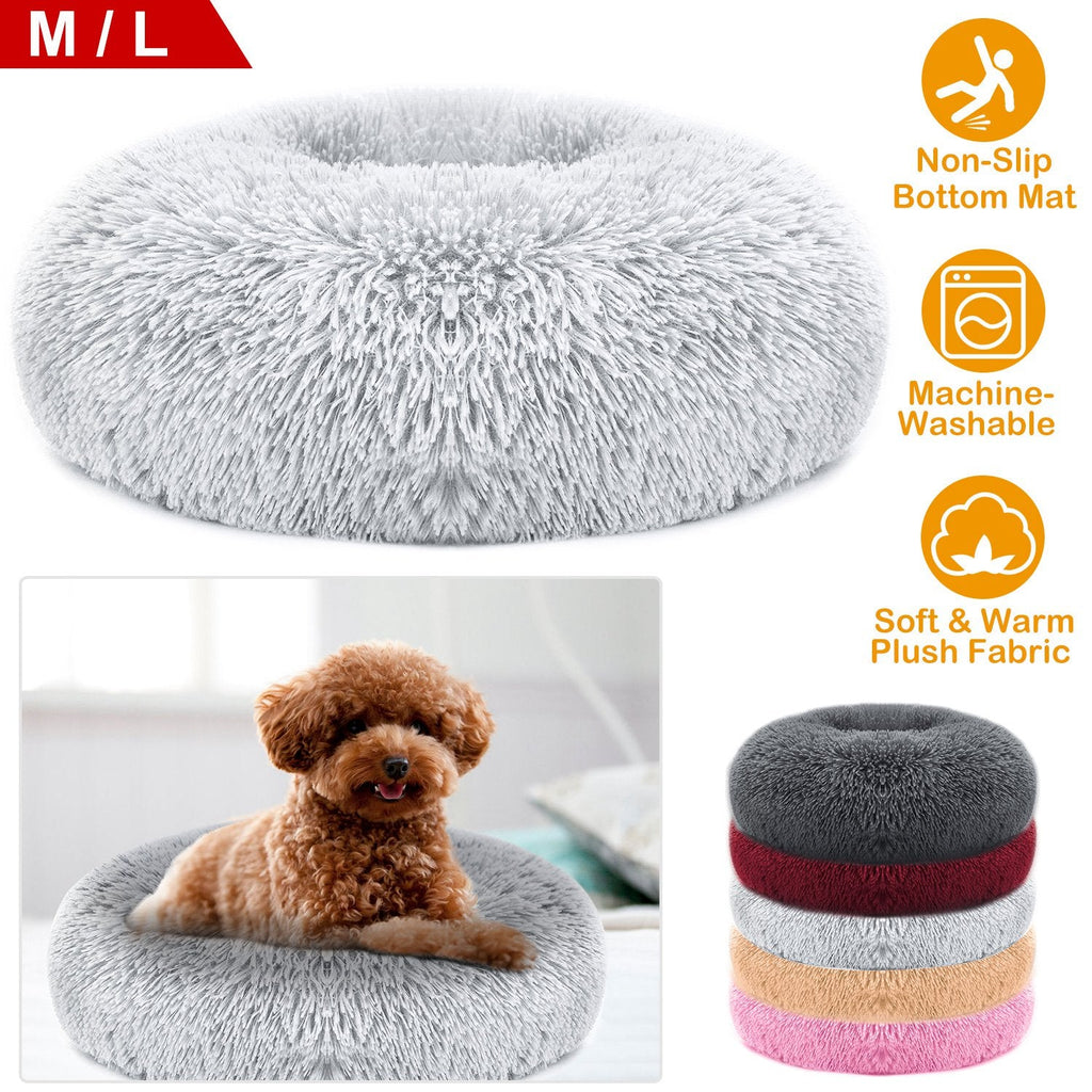 GBruno plush dog bed with non-slip Oxford bottom