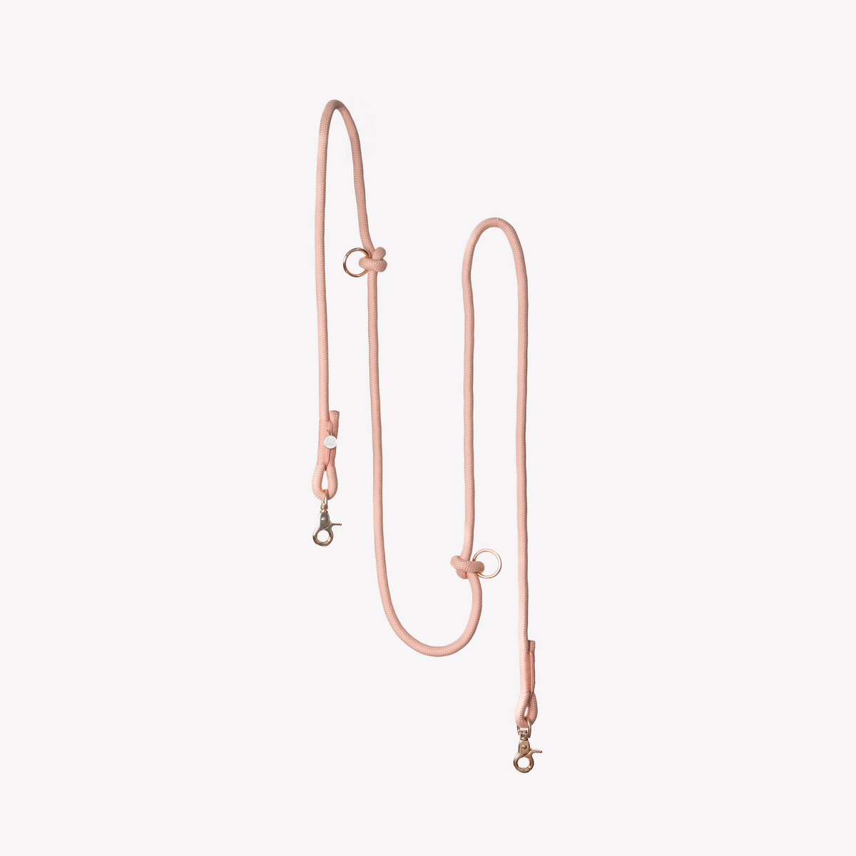 Powder Rose Hands Free Braided Leash