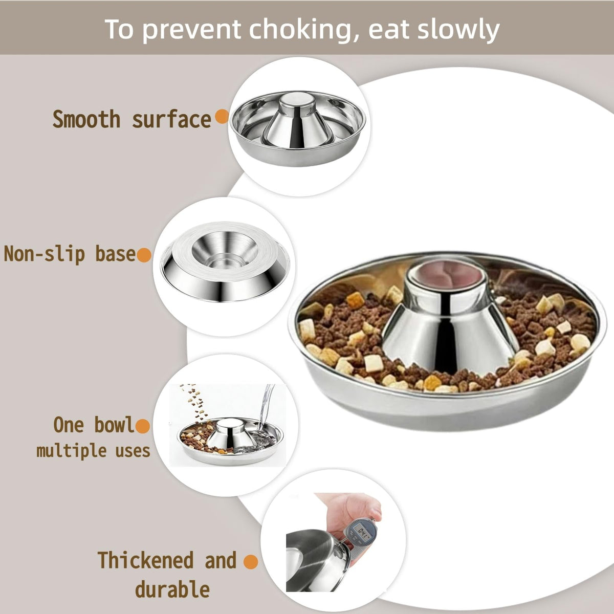 Stainless Steel Puppy Weaning Bowl – Litter Feeding Pan, S–XL – alternate view 5