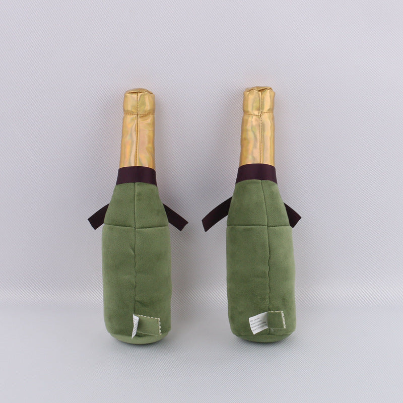 Beer Bottle Squeaky Plush Dog Toy – alternate view 5
