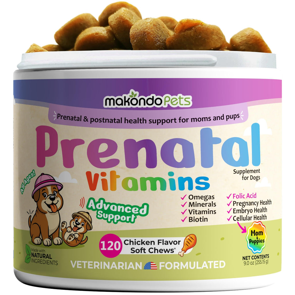 Dog Prenatal Vitamins 120 Soft Chews Folic Acid DHA EPA – photo 1 of 9