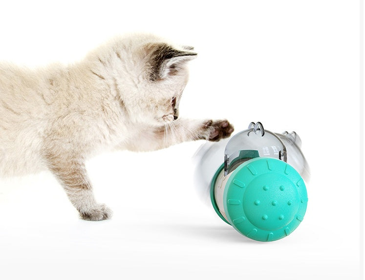 Interactive Dog Treat Dispensing Toy with Wheel – alternate view 3