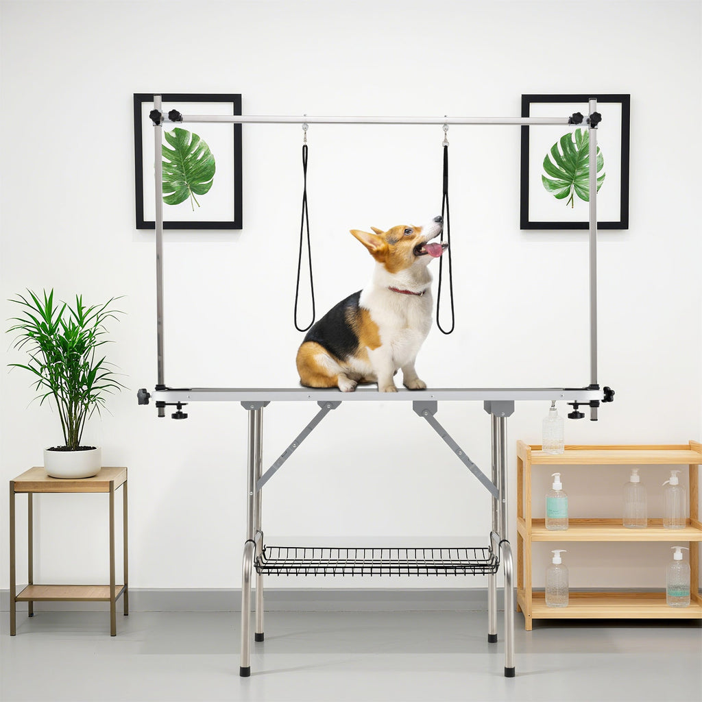 Foldable Dog Grooming Table with Adjustable Arms Black – photo 5 of 8