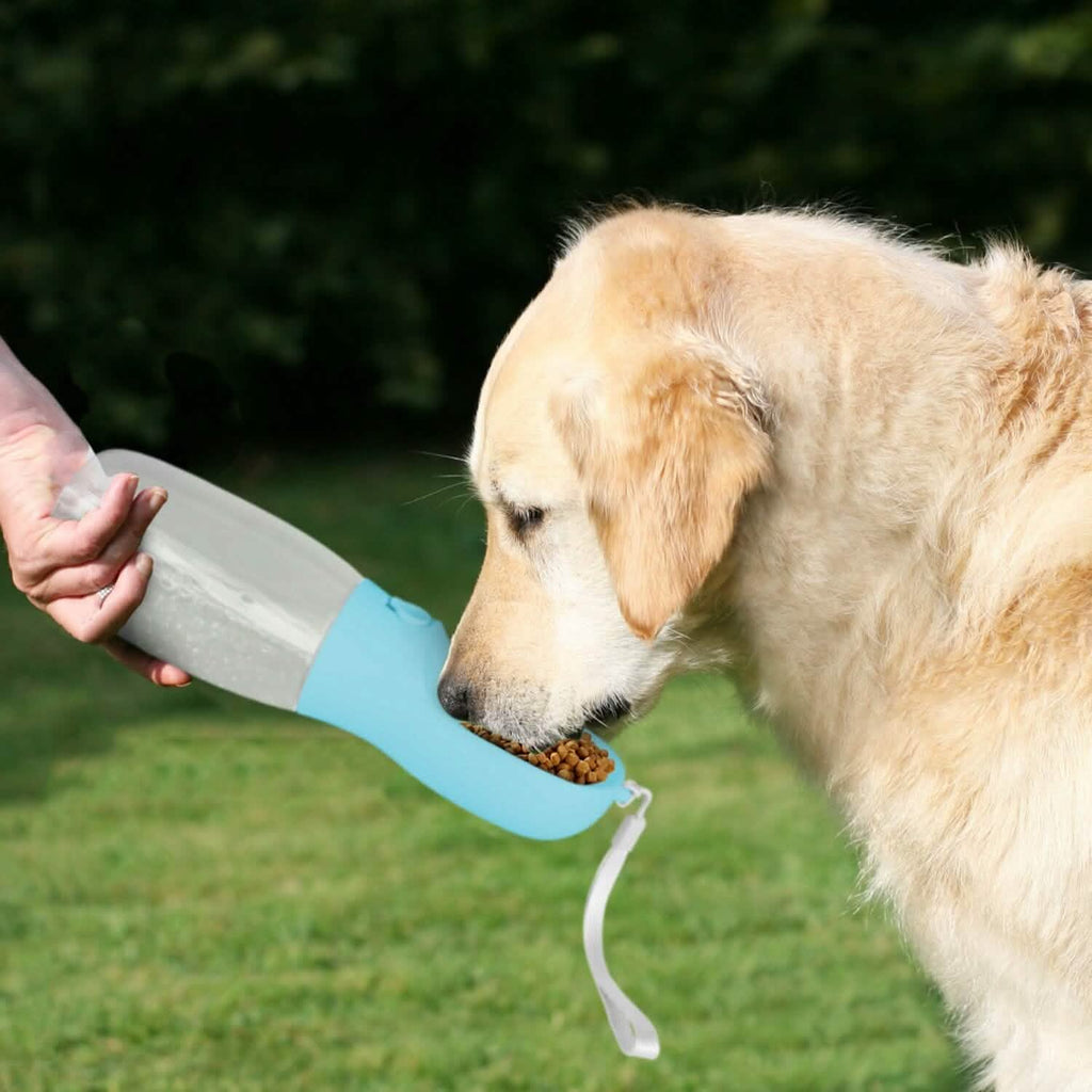 Portable Dog Water Dispenser 18.6 oz with Detachable Food Container – photo 16 of 17