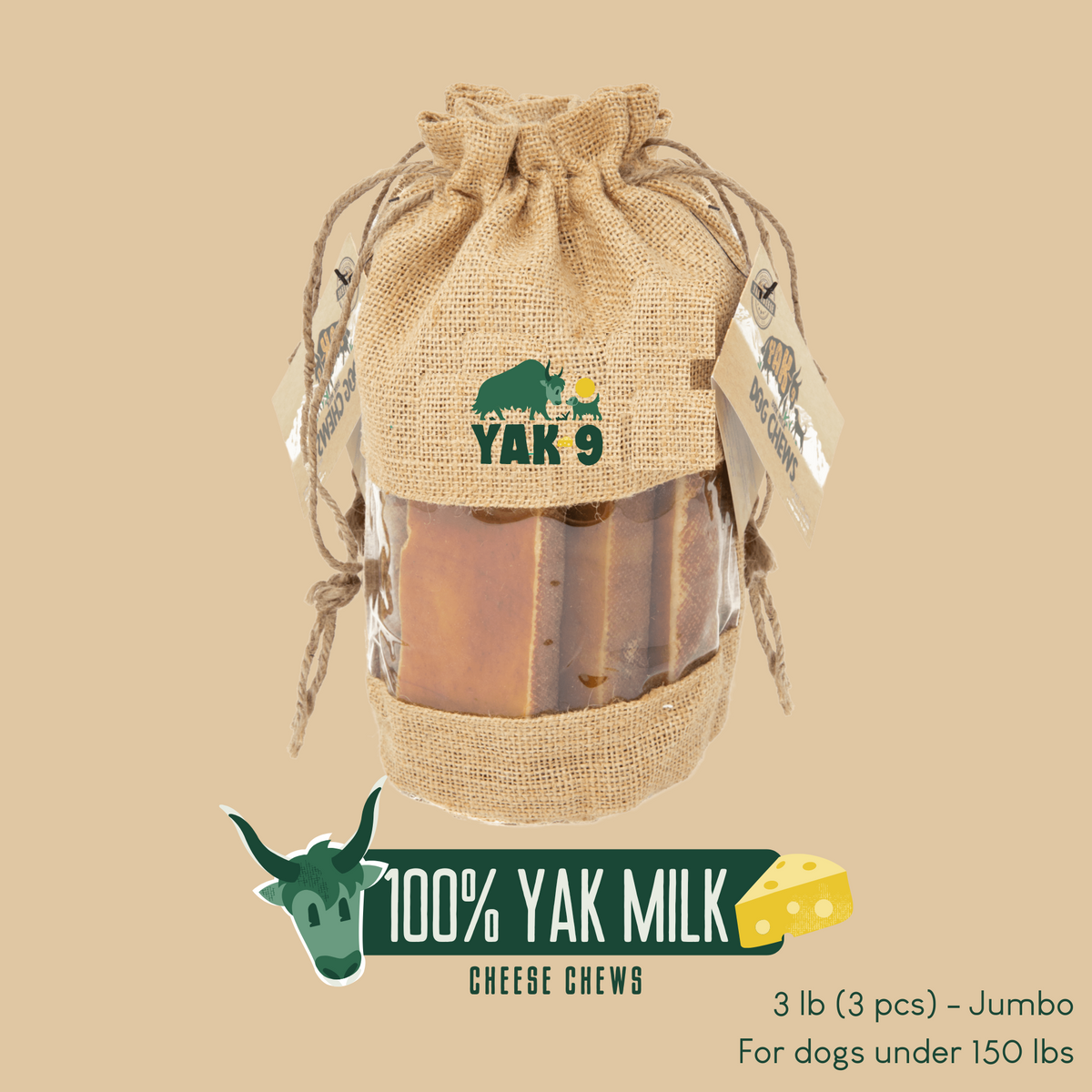 100% Yak Milk Chews for Dogs – alternate view 7