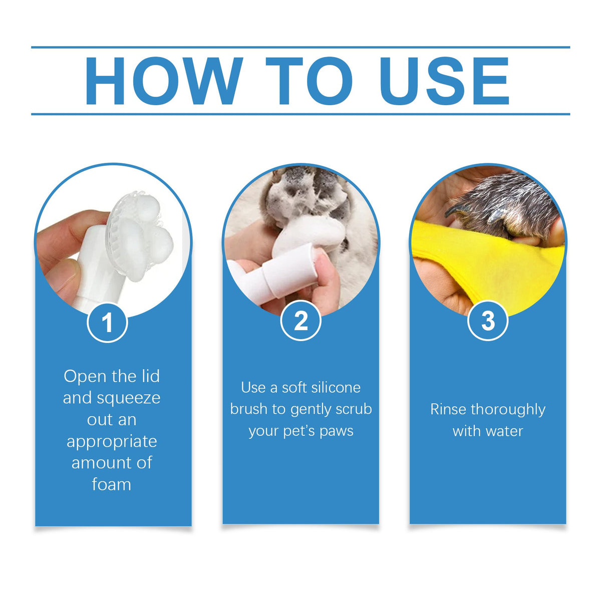 Foaming Pet Foot Cleaner – Dog & Cat Paw Wash – alternate view 6