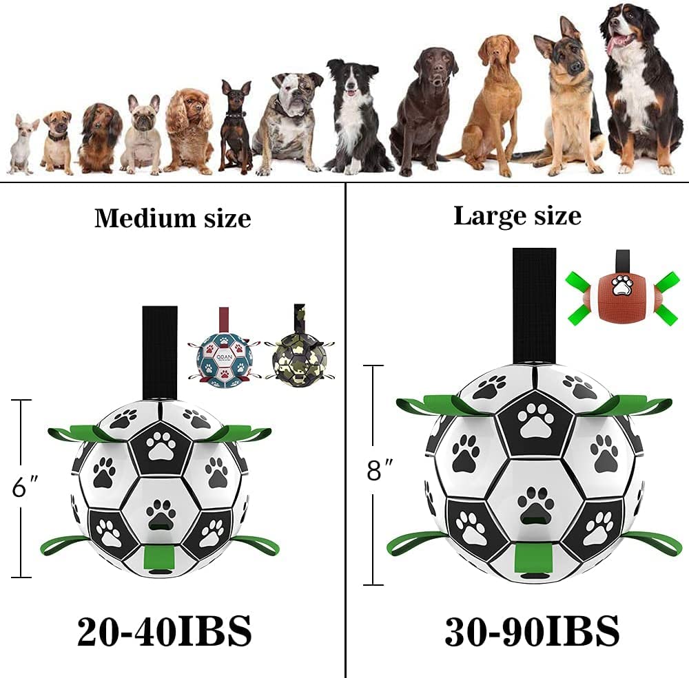 Interactive Soccer Ball Dog Toy – Training, Large Dogs – alternate view 2