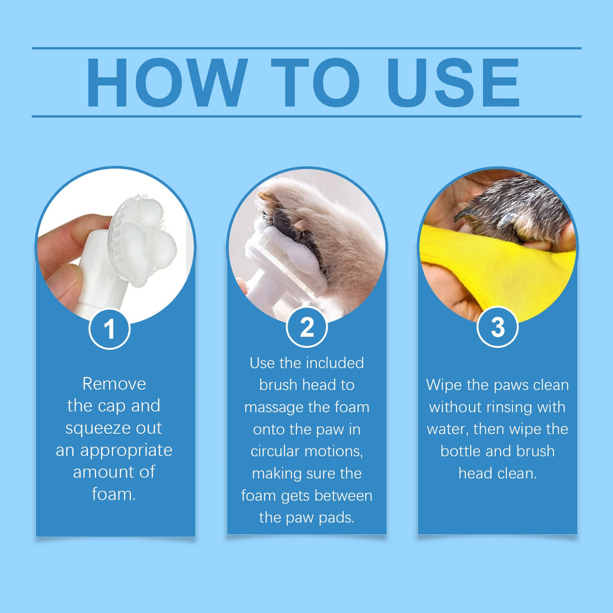 Foaming Pet Paw Cleaner – Dog & Cat Foot Wash – alternate view 6