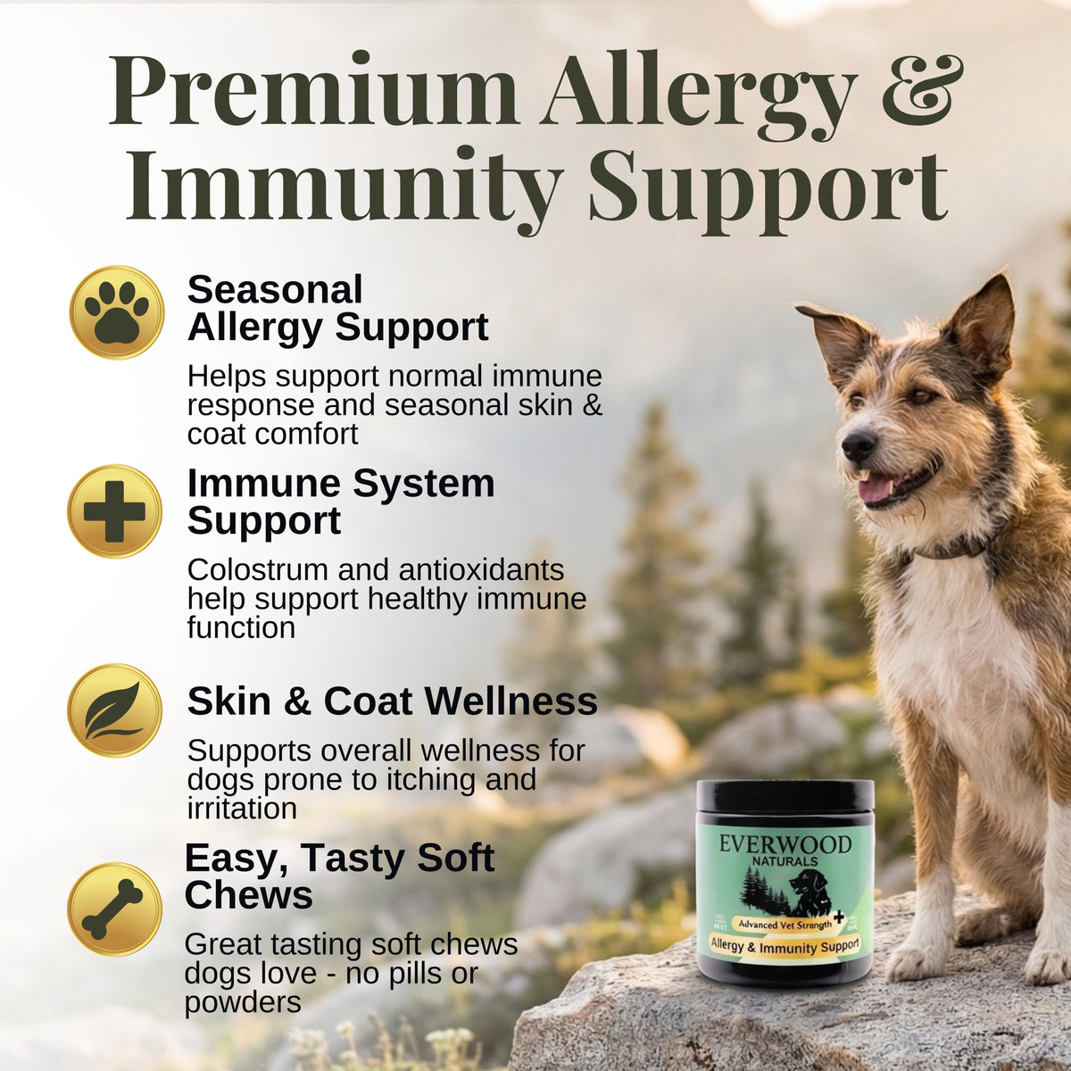 Everwood Naturals allergy and immunity soft chews for dogs – photo 2 of 6