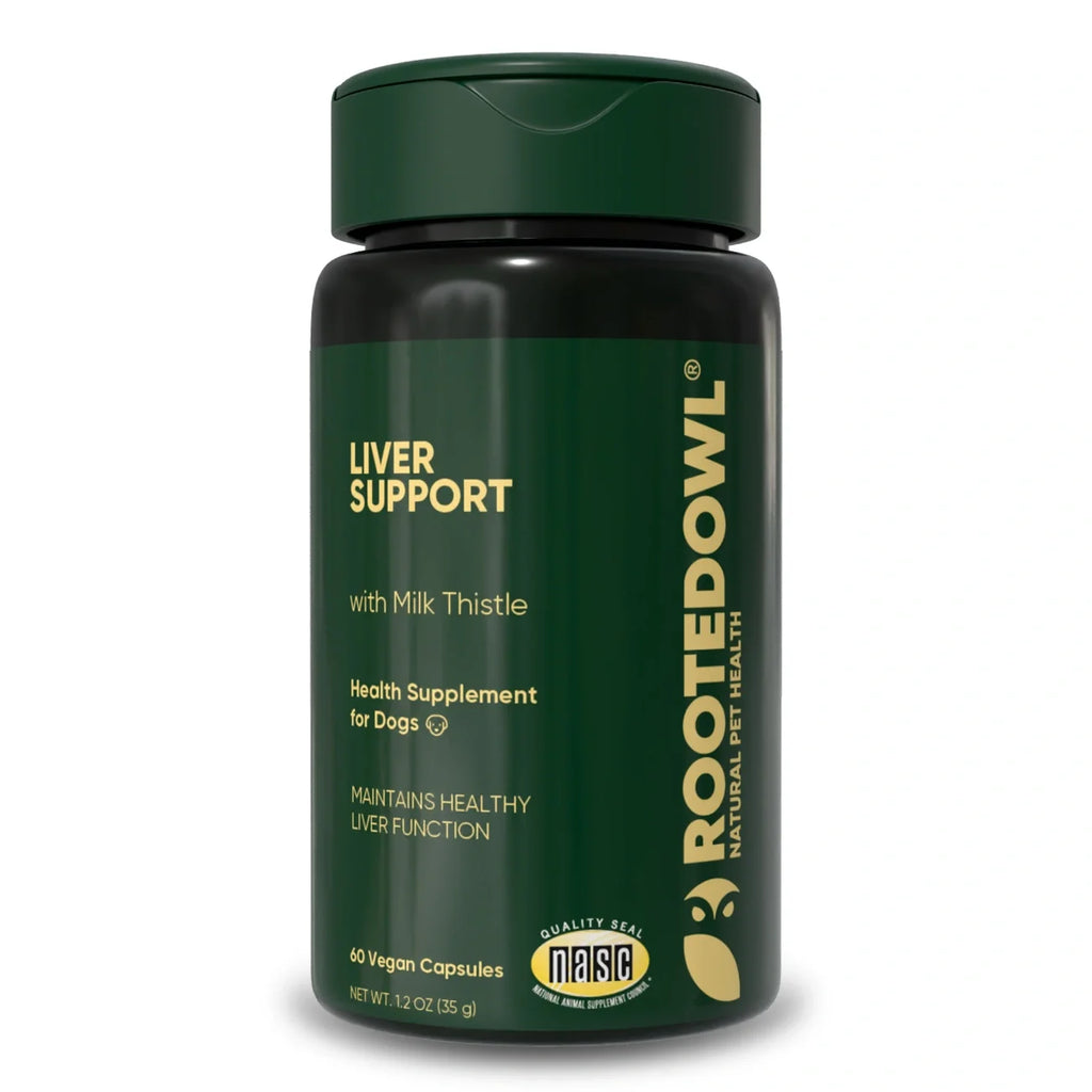 Rooted Owl Liver Support supplement for dogs with milk thistle – photo 1 of 9