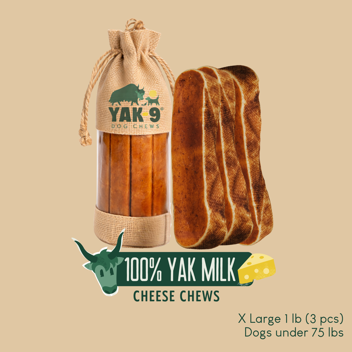 100% Yak Milk Chews for Dogs – alternate view 24